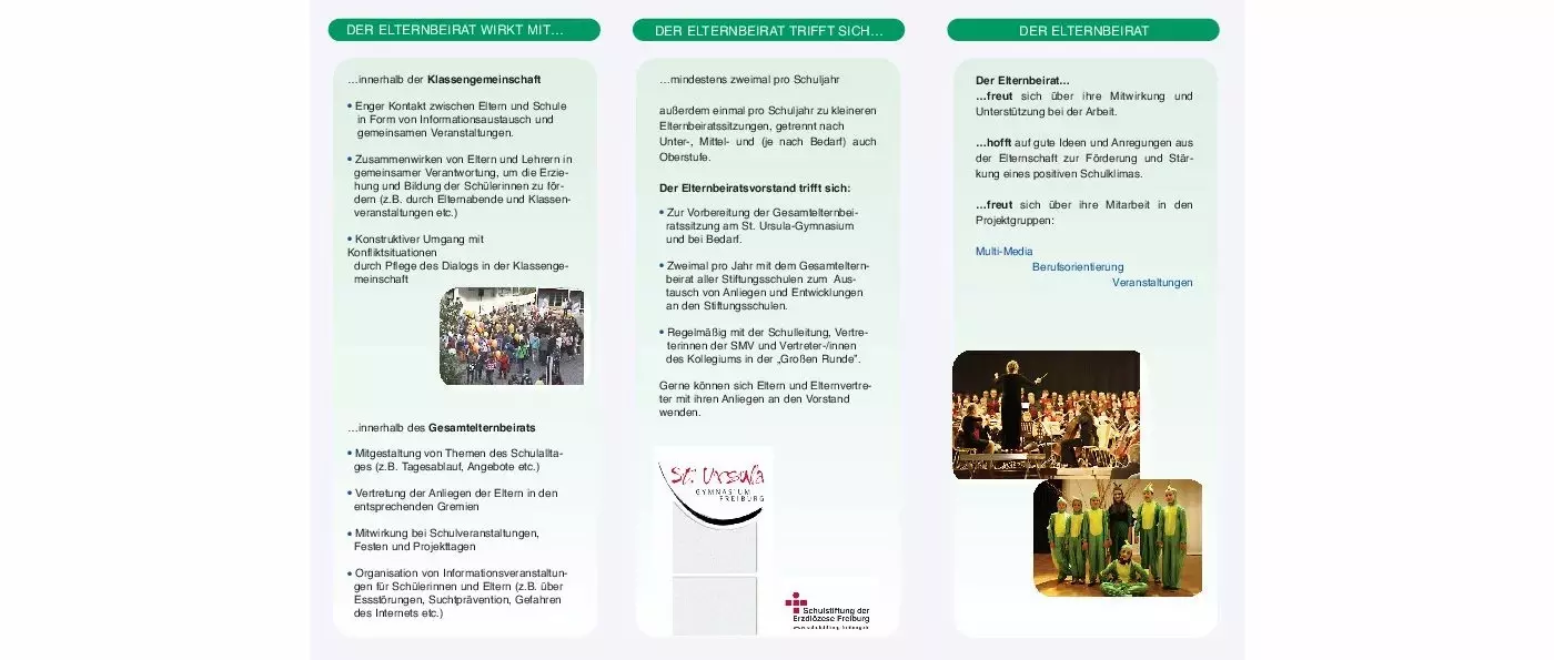 Flyer, Elternbeirat Flyer, Elternbeirat